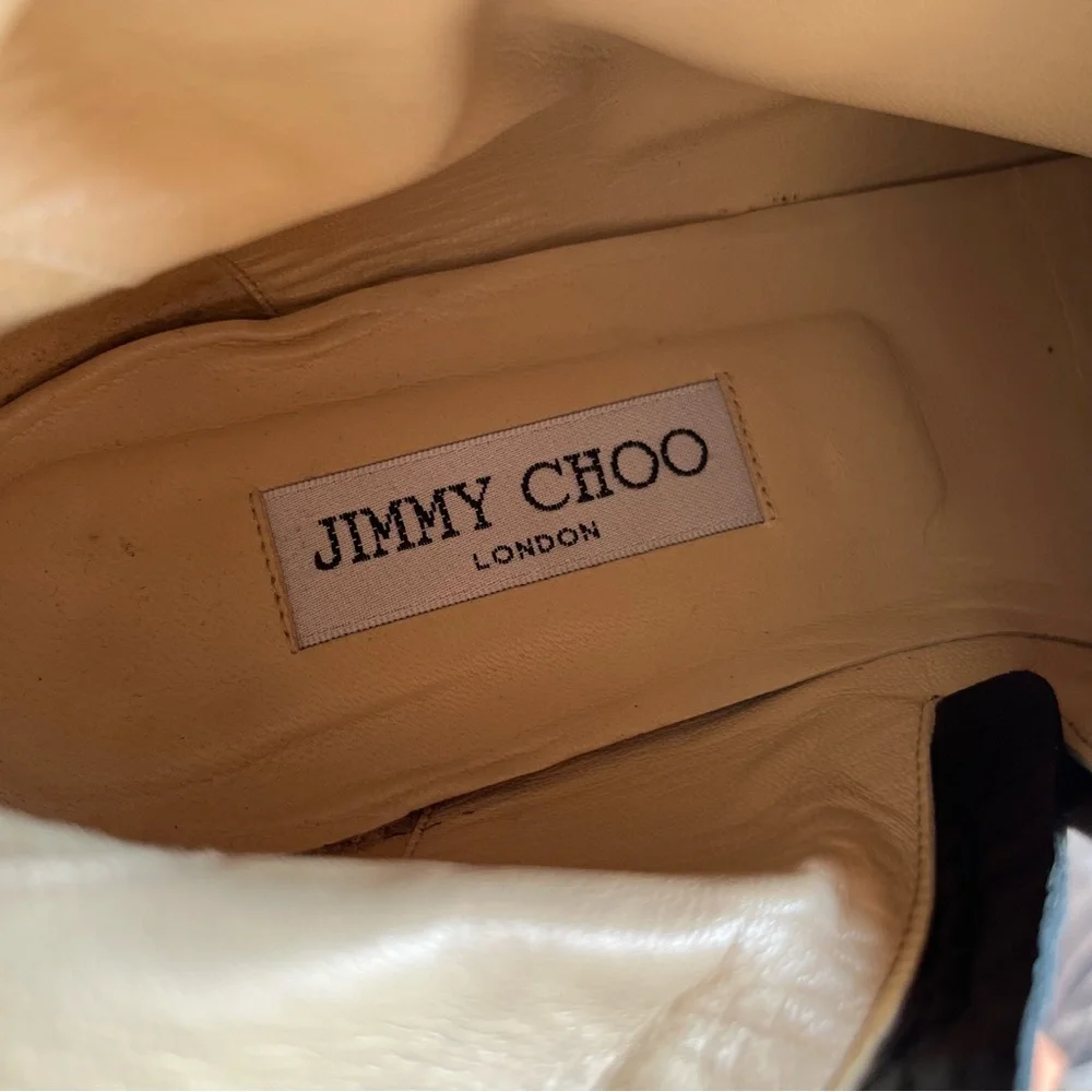 Jimmy Choo Black Over the Knee Boots